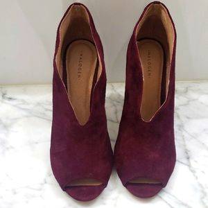 Halogen open toe heels